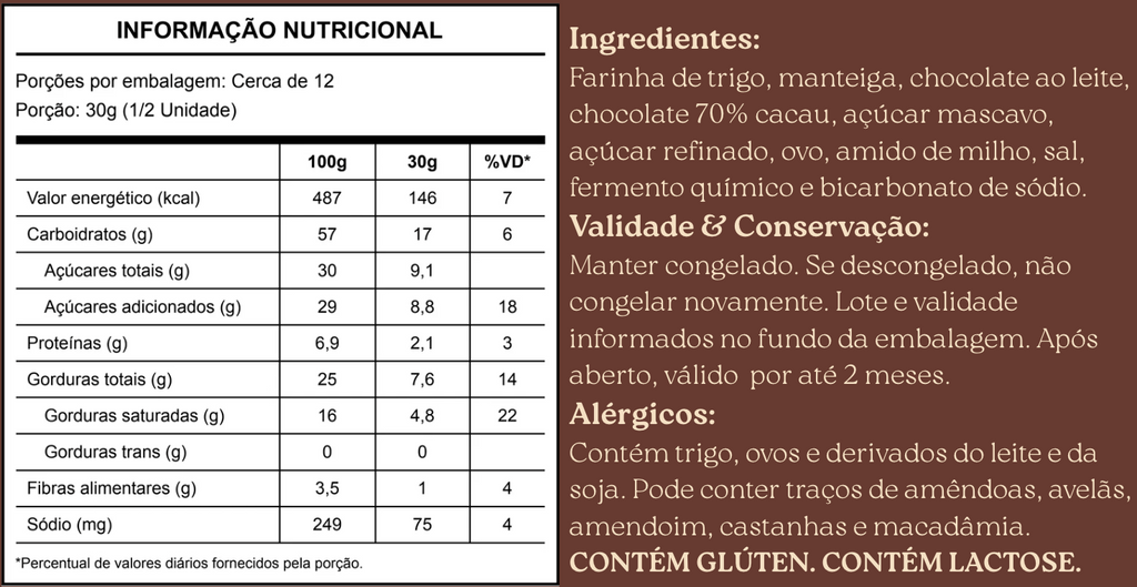 Cookie da Cris - Chocolate Duplo